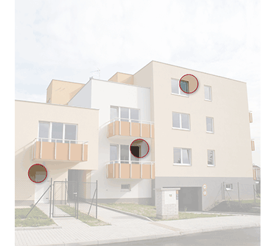 Okenní a dilatační profily, tvorba bosáží