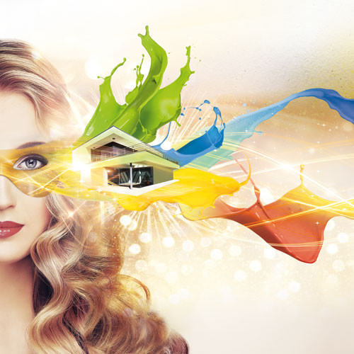 Intenzivní a zářivé fasádní omítky a barvy